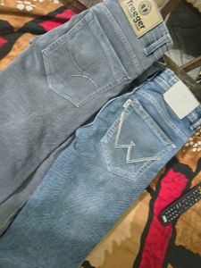 Men's Jeans - Grey &amp; Blue Wash combo of 2 used twi