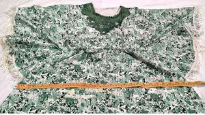 Bohemian Green Floral Kaftan Kurti