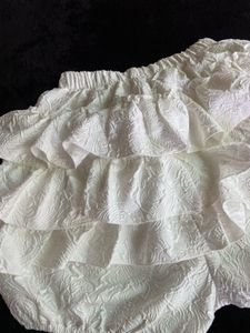 White Off-Shoulder Ruffle Top &amp; Skirt co-ord Set