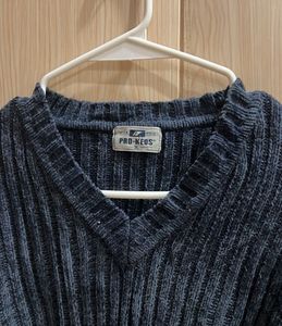 Pro-itive Ribbed V-Neck Sweater