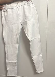 White Stretch Pants