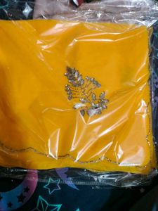 Elegant Yellow Embellished Saree