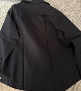 H&amp;M Men's Dark Blue Regular Fit Shirt