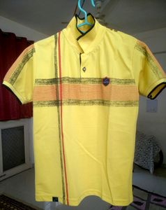 FIRSTCRY Bright Yellow  Polo Shirt