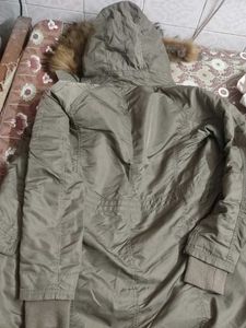 Women's Fur Hooded Parka Jacket