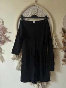 Black Off-Shoulder Romper