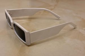 Stylish White Rectangle Sunglasses