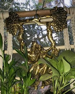 Radha Krishna Tree Jhuka Wall Hanging Decor