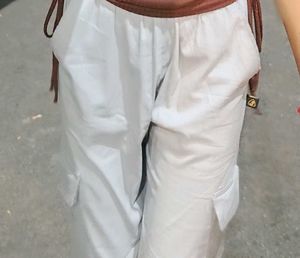 Grey Cargo Pants