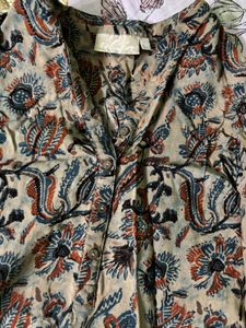 Boho Floral Print Kurta