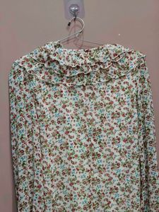 Chic Floral Ruffle Mini Dress