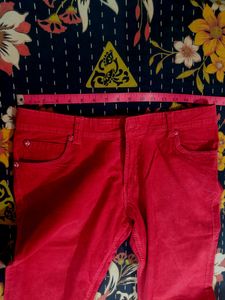 "Electric Fuchsia" coloured Corduroy Pants