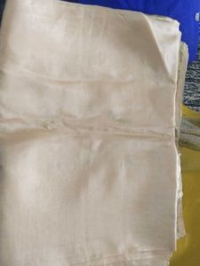 Elegant Cream Saree with Golden Border