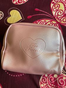 Too Faced Cute Pink Pouch Bag
