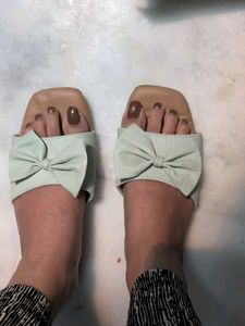 Flat Green Slipper
