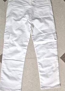 White Cargo Pants