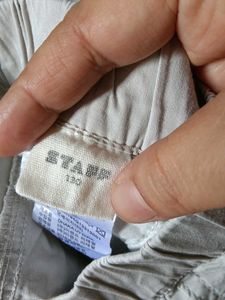 boys Beige Casual Shorts