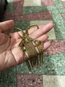 Gold Chain Ear Cuff Earrings