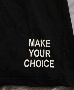 Black "Online/Offline" Graphic T-Shirt