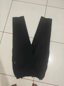 brown Joggers with Zipper Ankle