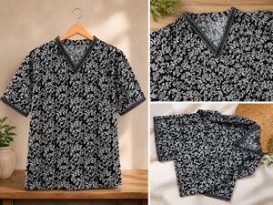 short kurta a beautiful black and white kurt