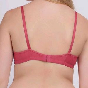Comfortable full coverage Red Bra
