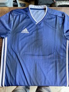 Adidas Blue Dotted T-Shirt