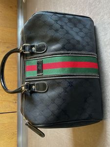 Gucci Black Monogram Handbag