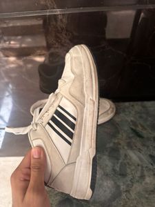 Classic White &amp; Black Sneakers