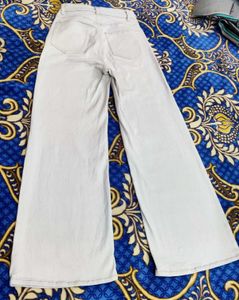 H&amp;M Wide Leg Beige cotton Jeans✨