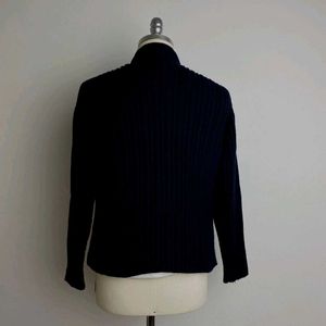 Unisex Zip Up Wool Cardigan