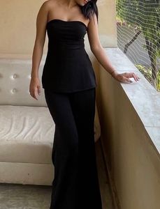 Chic Black Strapless set 🖤best offer
