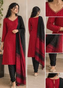Red Ethnic Kurta