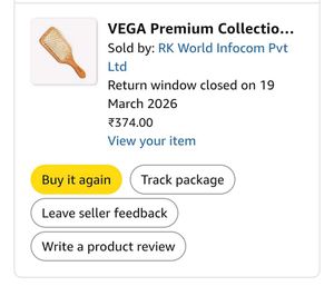Vega Wooden Paddle Brush