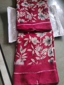 Beautiful Floral Print Saree