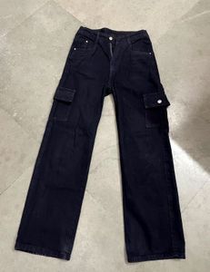 Black Wide Leg Cargo Pants ❤️‍🔥