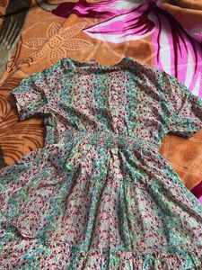 Floral Tiered Midi Dress