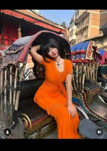 y2k Vibrant Orange Kurta Set with Palazzo
