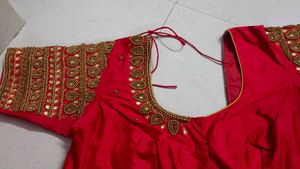 Stunning Bridal  Aari work Red  ♥️ Blouse