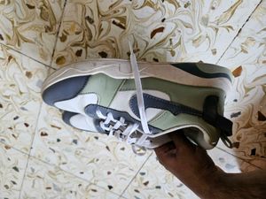 Stylish White &amp; Grey Sneakers