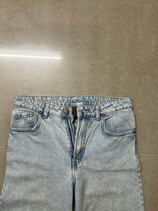 H&amp;M Light Wash Wide Leg Jeans