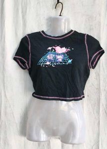 Cute Graphic Crop Top