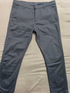 Men's Grey Casual Pants