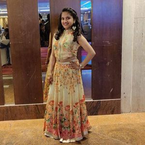 Beautiful Floral Print Lehenga Choli