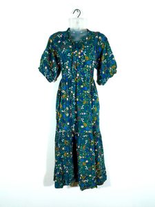 Green Printed Dress For Women's
