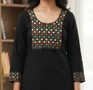 Black Kurta Pant Set