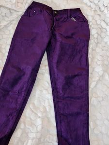 Purple Velvet Pants