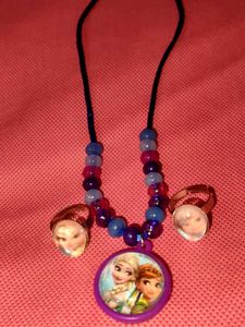 Frozen Necklace and Rings Set