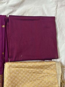 Deep Purple Banarasi Suit