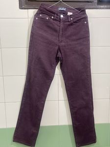 Classic Plum High-Waisted Jeans
